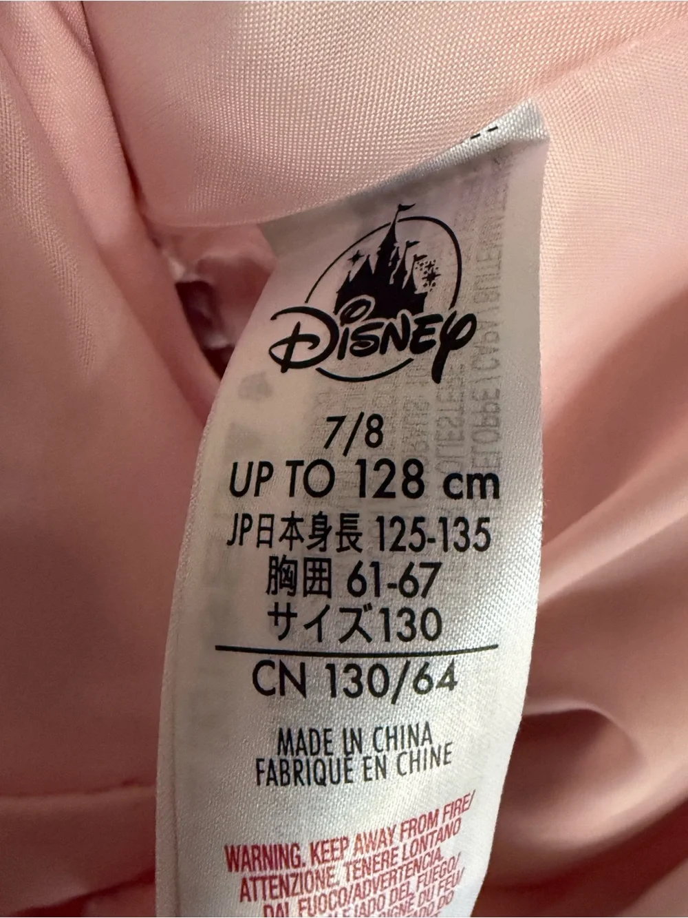Disney Princess Aurora Blush Pink Floral Applique Tulle Embroidered Pearl Dress